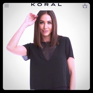 KORAL mesh work out top